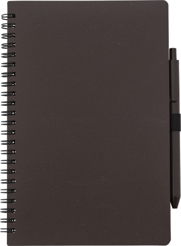 Coffee fibre notebook with pen