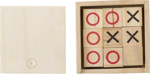 Wooden Tic Tac Toe game